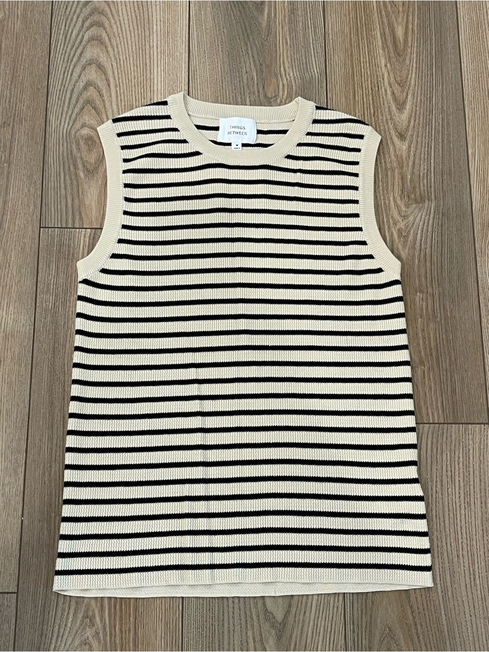 Things Between Knit Tan & Black Tank